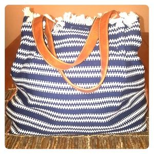 Sondra Roberts Weaved Summer Tote